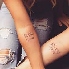 But there placement should be same. 30 Best Sister Tattoos Simple Arm Tattoos Unique Sister Tattoos Matching Tattoos