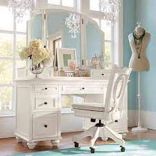 When used as a primary or secondary color in a room design white can open even the smallest of areas and make them seem larger to the mind s eye. Vanity Set For Bedroom Novocom Top