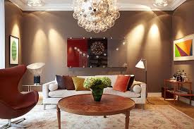 Brown Living Room Decorating Ideas With Beautiful Tracking Light Decolover Net
