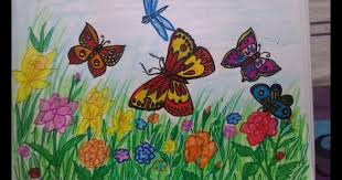 Download How To Draw Butterflies In The Garden Youtube Download How To Draw A Butterfly Garden Really Easy D In 2020 Butterfly Drawing Flower Drawing Garden Drawing
