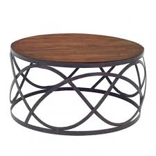Ils sont produits en tailles et motifs différents en fonction de. Mobilier Retro Table Basse Ronde En Fer Forge Et Bois Massif
