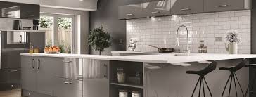 The cabinetry chooses the white and brown cupboards and the drawers. Two Toned Kitchen Designs Hot Doors Uk