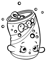 Download or print this amazing coloring page: Soda Pops Shopkin Coloring Page Free Printable Coloring Pages For Kids