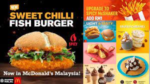 Mcdonald's malaysia secretly introducing nasi. Mcdonald S Malaysia Introduces Sweet Chilli Fish Burger Miri City Sharing