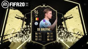 As the highest rated premier league player on easports' fifa 20, who better to run the rule over the game's premier league xi than kevin de find out which defender is quicker than he looks, which midfielder de bruyne thinks is similar to himself and also what the belgian makes of his own rating in. Fifa 20 96 Inform De Bruyne Review 96 Totw Tif Kevin De Bruyne Player Review Fifa 20 Ultimate Team Youtube