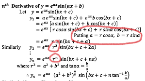 The best videos and questions to learn about differentiating exponential functions with other bases. N Th Derivative Of E Ax Sin Bx C Mathematics Stack Exchange