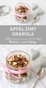 Apfel Zimt Granola Ganz Einfach Selbermachen In 2020 Lebensmittel Essen Musli Selber Machen Zimt Apfel