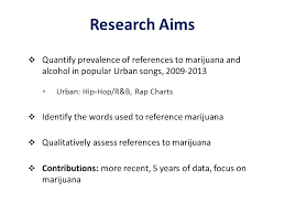 References To Marijuana Alcohol In Popular Music Renee M