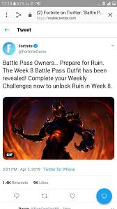 Epic has a surprise in store for fans, a ruin skin to unlock by completing weekly challenges, here is what ruin is in fortnite. Epic Fortnite Battle Royale Armory Amino