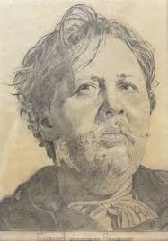 English School (Early 20th Century): 'Charles Laughton as Rembrandt'