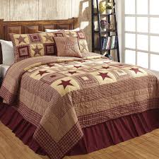 Machine washable for quick and easy care. Colonial Star Burgundy Tan Quilted Bedding Set 2pc Twin Dl Country Barn