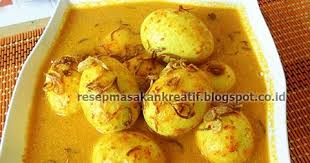 Jika biasanya gulai telur menggunakan telur rebus, versi yang ini telur mentah dipecahkan dan direbus dulu, baru kemudian dimasak bersama kuah gulai. Resep Gulai Telur Kuning Padang Resep Resep Masakan Resep Masakan Indonesia