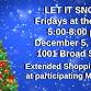 Snowy Evenings & Extended Shopping Downtown event in Camden, SC