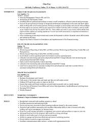 Trade Management Resume Samples Velvet Jobs