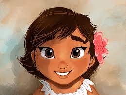 Baby Moana Colored By Thealecaste Disney Fan Art Disney Princess Art Disney Art