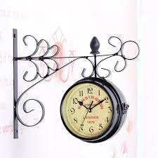 Check spelling or type a new query. Double Sided Iron Wall Clock Scroll Train Station Two Faces Vintage Inspired Shopee Malaysia