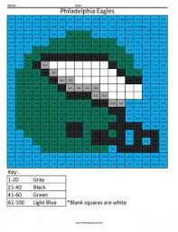 Nfc Multiplication And Division Coloring Squared Perler Beads Football Quilt Football Coloring Pages