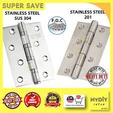 Pengiriman cepat pembayaran 100% aman. Mds 4 Inch 100mm Stainless Steel Book Cabinet Door Window Plain Hinges Engsel Pintu Door Hinge 1 Pair Shopee Malaysia