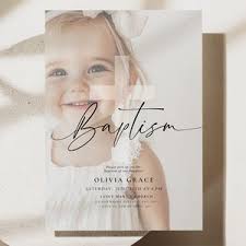 Girl Baptism Invitation Pearl