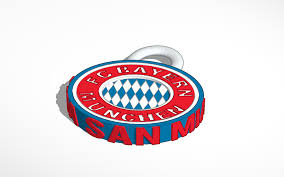 Soccer ball bayern munich max c4d 3ds fbx prj obj: Fc Bayern Munich Keychain Tinkercad