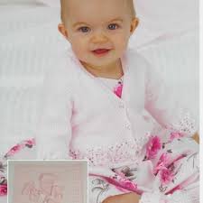 Baby Girls Knitting Pattern for Lace Blanket, Hat & Mittens. PDF Download  by Precious Newborn Knits. Baby or Reborn Dolls Knitting Pattern