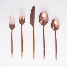 Product title gugrida 20 piece copper flatware set 304 stainless s. Originality Copper Mirror 20 Piece Flatware Set