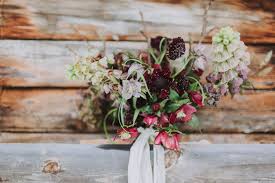 Silk rustic winter wedding bouquets. Winter Wedding In The Snowy Austrian Mountains Magnolias On Silk