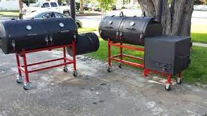Twin 80 Gallon Tanks Finally Completed With Qmaster Automatic Temperature Controller Bbq Pit Smoker Bbq Pit Pig Roaster