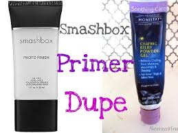 Sensational Finds Smashbox Primer Dupe Monistat Chafing Relief Powder Gel Smashbox Primer Dupe Primers Dupes Smash Box Primer