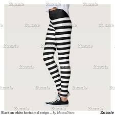 Black And White Striped Tights Horizontal Pin On Stripe Pattern Leggings