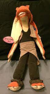 Gin New With Tags Star Wars Jar Jar Binks 16 5 Inch Plush Stuffed Animal Doll Free Shipping Star Wars Jar Jar Plush Stuffed Animals Animal Dolls