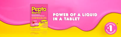 We did not find results for: Amazon Com Pepto Bismol Chewables Upset Stomach Relief Bismuth Subsalicylate Multi Sympton Relief Of Gas Nausea Heartburn Indigestion Upset Stomach Diarrhea Cherry Flavor 30 Chewable Tablets Health Personal Care