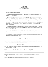 The average atomic mass of an element can be found on the periodic table, typically under the elemental symbol. Average Atomic Mass Problems