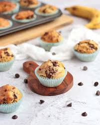 Sugar Free Chocolate Chip Banana Muffins These Super Easy And Healthy Banana M In 2020 Banana Chocolate Chip Muffins Banana Chocolate Chip Chocolate Chip Banana Bread