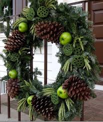 Colonial Williamsburg Christmas Wreath With Sugar Pine Cones Wheat And Lotus Pods Julekranse Dekoration Efterarskranse