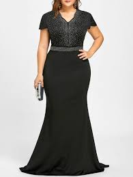 Rhinestone Embellished Plus Size Maxi Dress Plus Size Formal Dresses Plus Size Outfits Plus Size Maxi Dresses