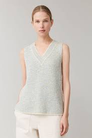 Check spelling or type a new query. Shop Cos Knitted Alpaca Wool Vest In Beige Blue