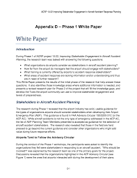 Apr 22, 2019 · a white paper is a one to five page document that describes a given problem and proposes a specific solution to the problem. Appendix D Phase 1 White Paper Improving Stakeholder Engagement In Aircraft Accident Response Planning The National Academies Press