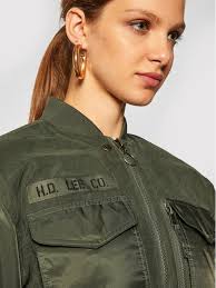 Lee Bundy bomber Sateen L56EMMNX 112113030 Zelená Relaxed Fit