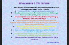 Check spelling or type a new query. Menolak Lupa 9 Kode Etik Guru Blog Pendidikan