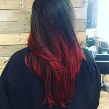 Black Root Melt To Ombre Red Ends Roots Hair Kerastase Hair Hair