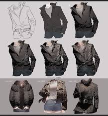 drawing leather jacket by kawacy dbhqvpi jpg 800 855 服 塗り方 イラスト 描き方