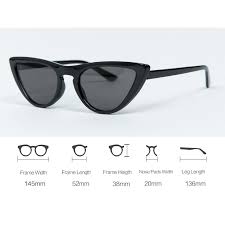 Hane14 New Retro Cat Eye Gunes Gozlugu Siyah