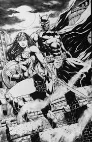 Black And White Superhero Art Jason Fabok Art Superhero Art Batman And Batgirl Batman Art