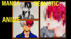 Shoto takes the ten million points. Drawing Shoto Todoroki In 3 Styles Manga Anime Realistic Youtube