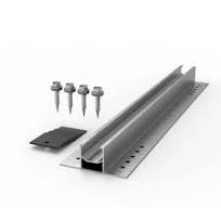 Solar PV Panel Mounting Rail 400mm – Flat/Corrugated Metal Roof