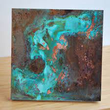 Copper Patina Wall Art Various Copper Artwork Copper Wall Art Copper Painting