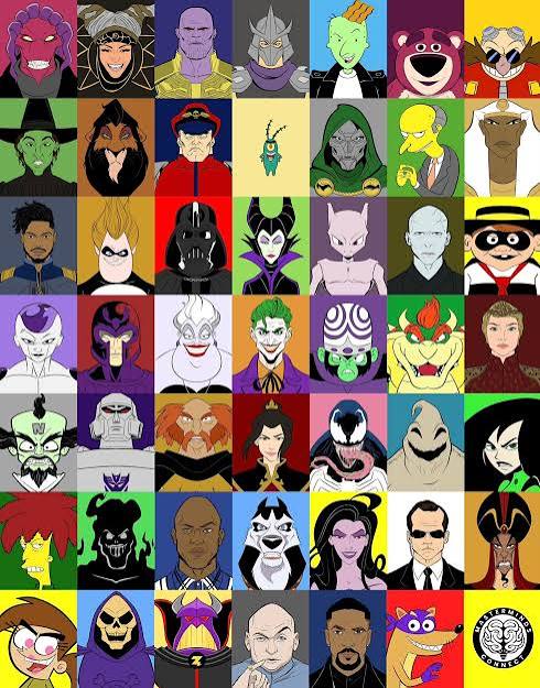 Can you name all 48 of these iconic villains? Drop your number in the  comments. Art by Masterminds Connect #villains #comicart