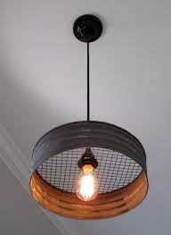 Lighting Metal Sifter Pendant Rustic Lighting Industrial Lighting Ceiling Light Kitchen Light Pendant Light Rustic Kitchen Lighting Rustic Lighting Kitchen Lighting Fixtures