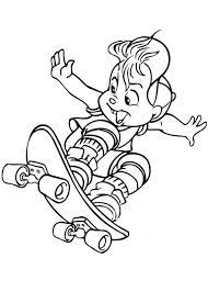 Alvin and the chipmunks coloring pages. Alvin And The Chipmunks Cartoon Coloring Pages Coloring Pages For Boys Coloring Pages For Kids